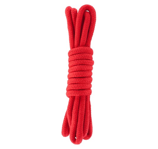 Wiązania-BONDAGE ROPE 3 METER RED